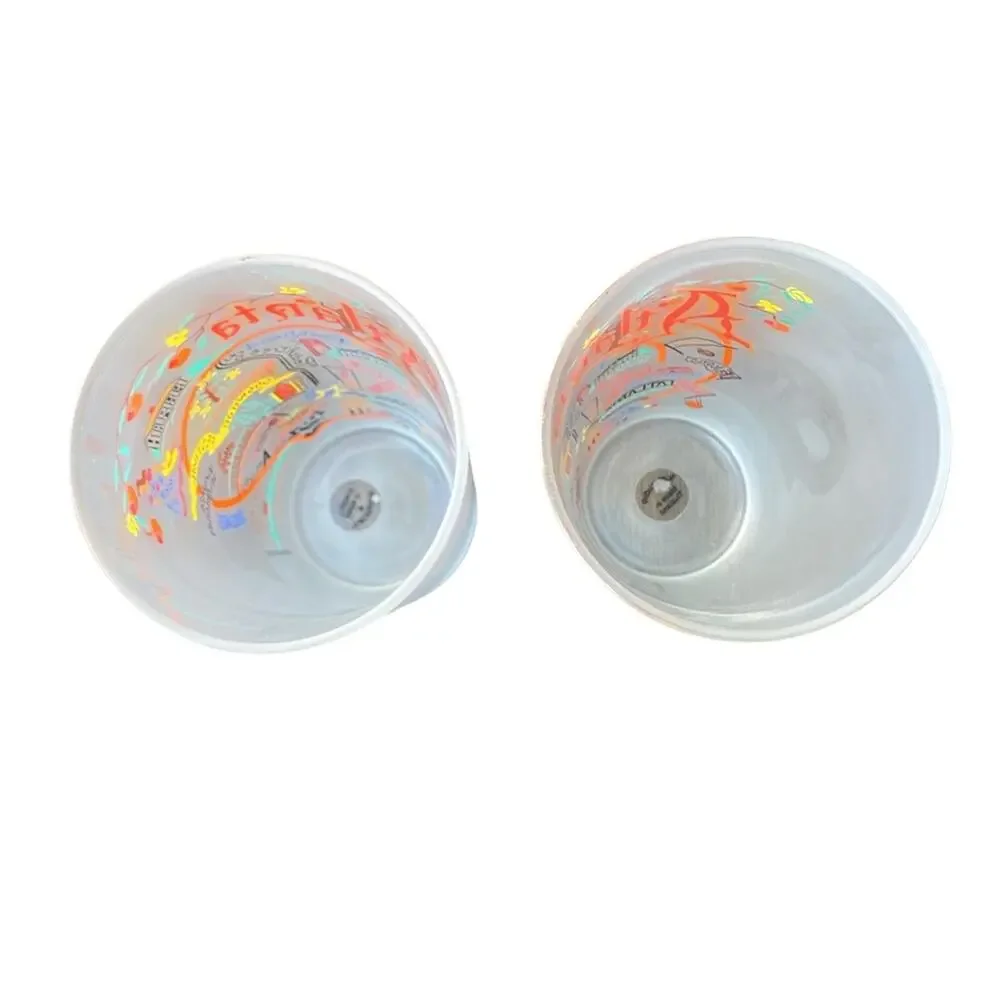 CATSTUDIO Atlanta Themed Frosted Glasses Set of 2